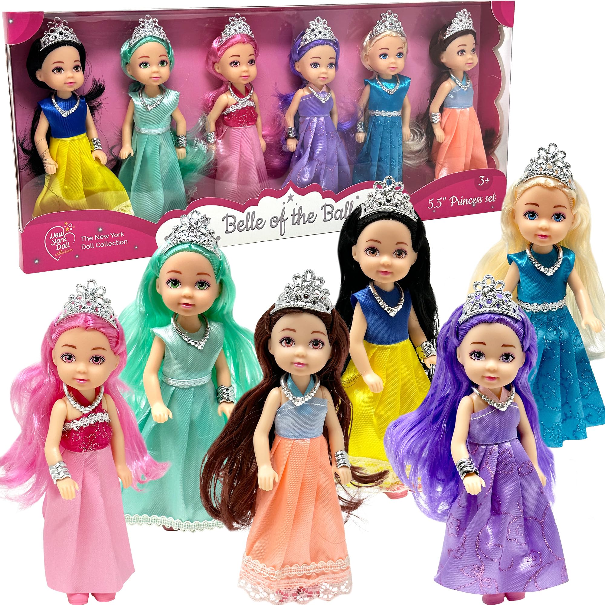 Foto 2 pulgar | Set De Muñecas Princess Toy De La Colección De Muñecas De Nueva York Con Acceso. - Venta Internacional.