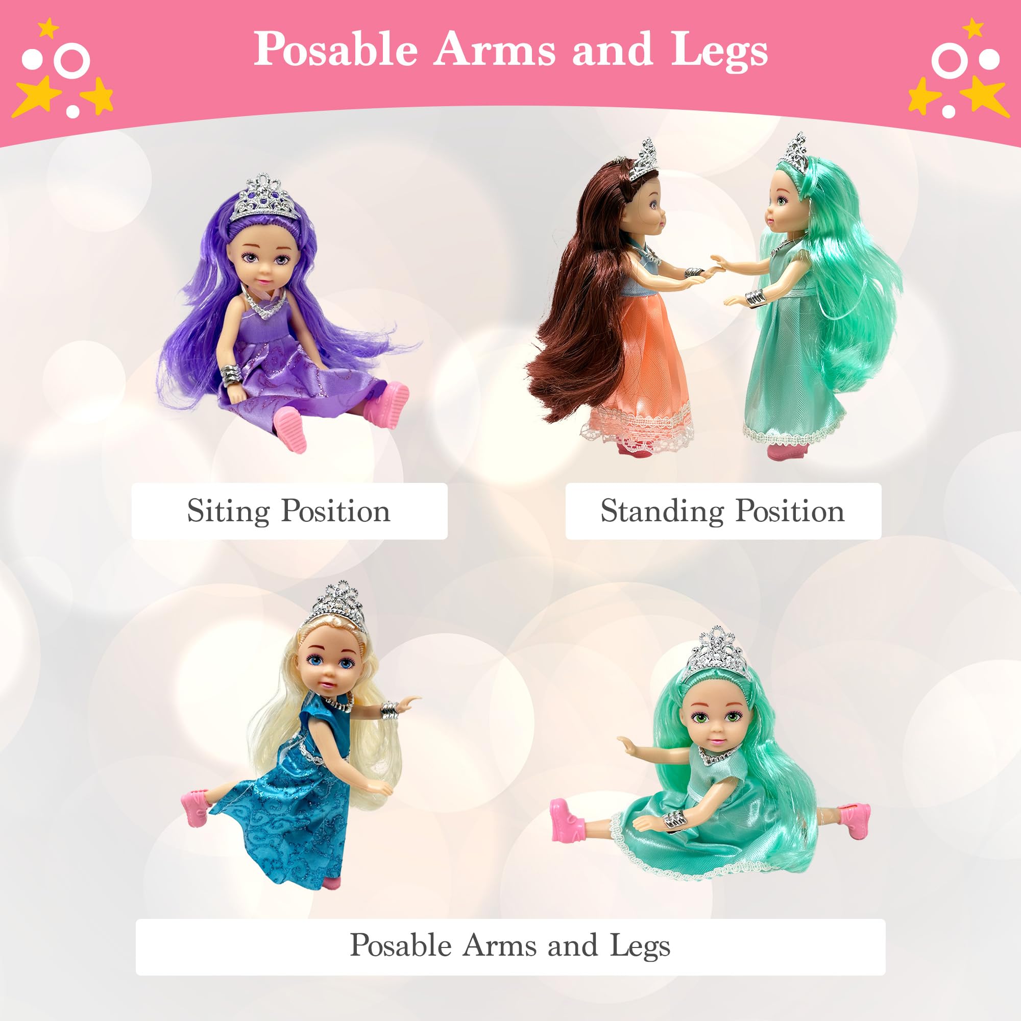 Foto 4 pulgar | Set De Muñecas Princess Toy De La Colección De Muñecas De Nueva York Con Acceso. - Venta Internacional.