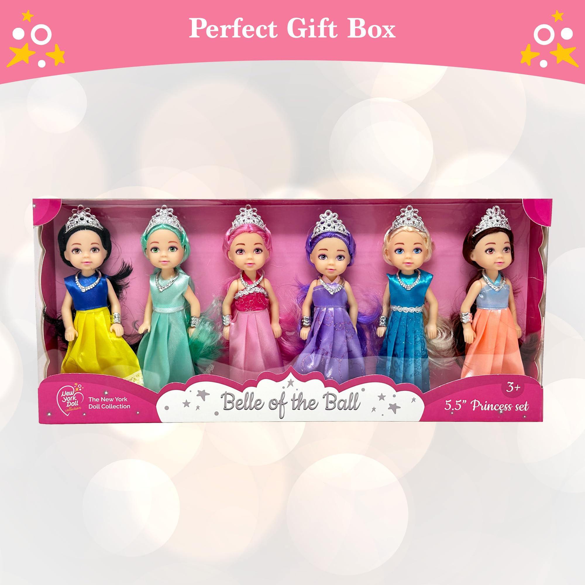 Foto 7 | Set De Muñecas Princess Toy De La Colección De Muñecas De Nueva York Con Acceso. - Venta Internacional.