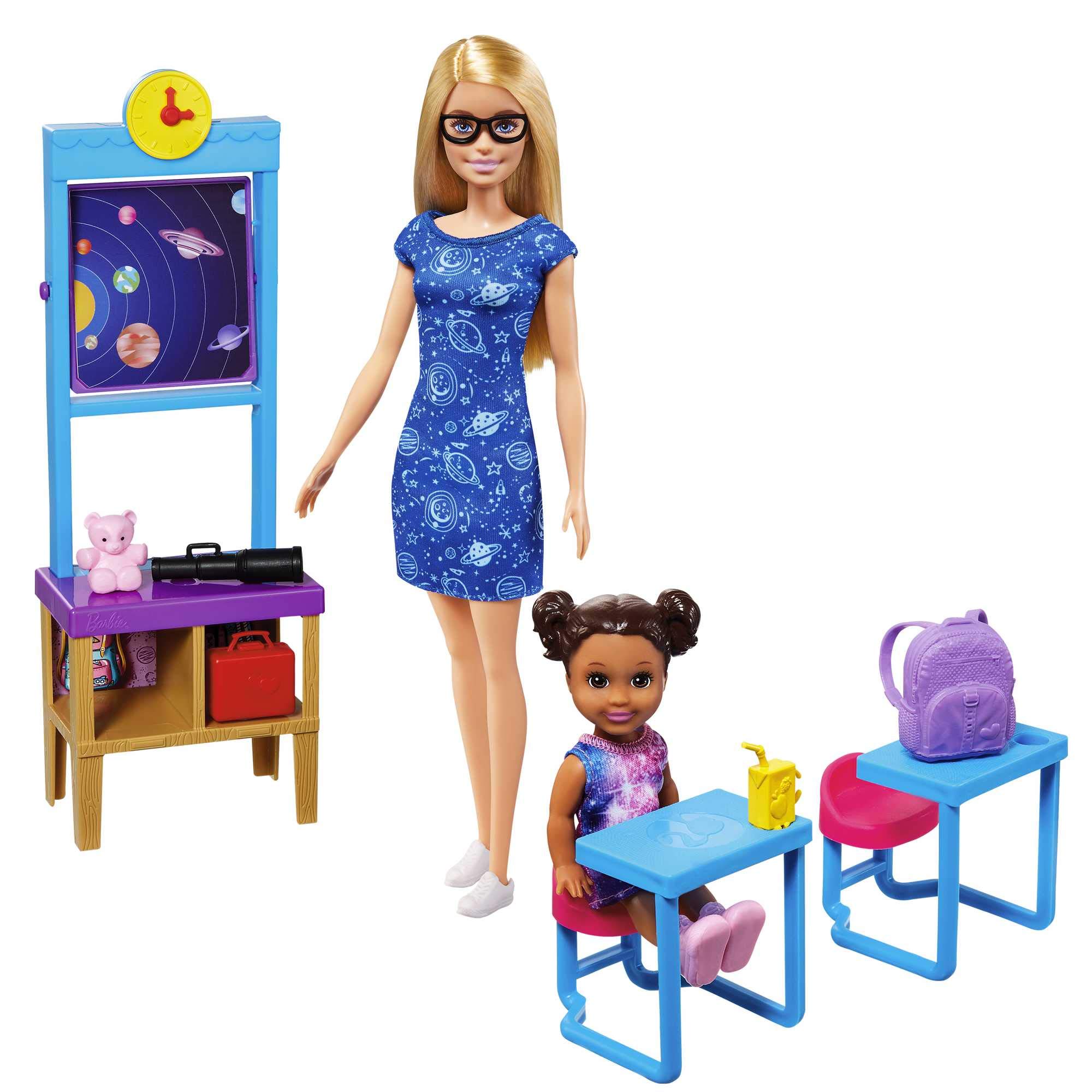 Foto 2 pulgar | Barbie Gtw34 Space Discovery Dolls Y Science Classroom P - Venta Internacional.