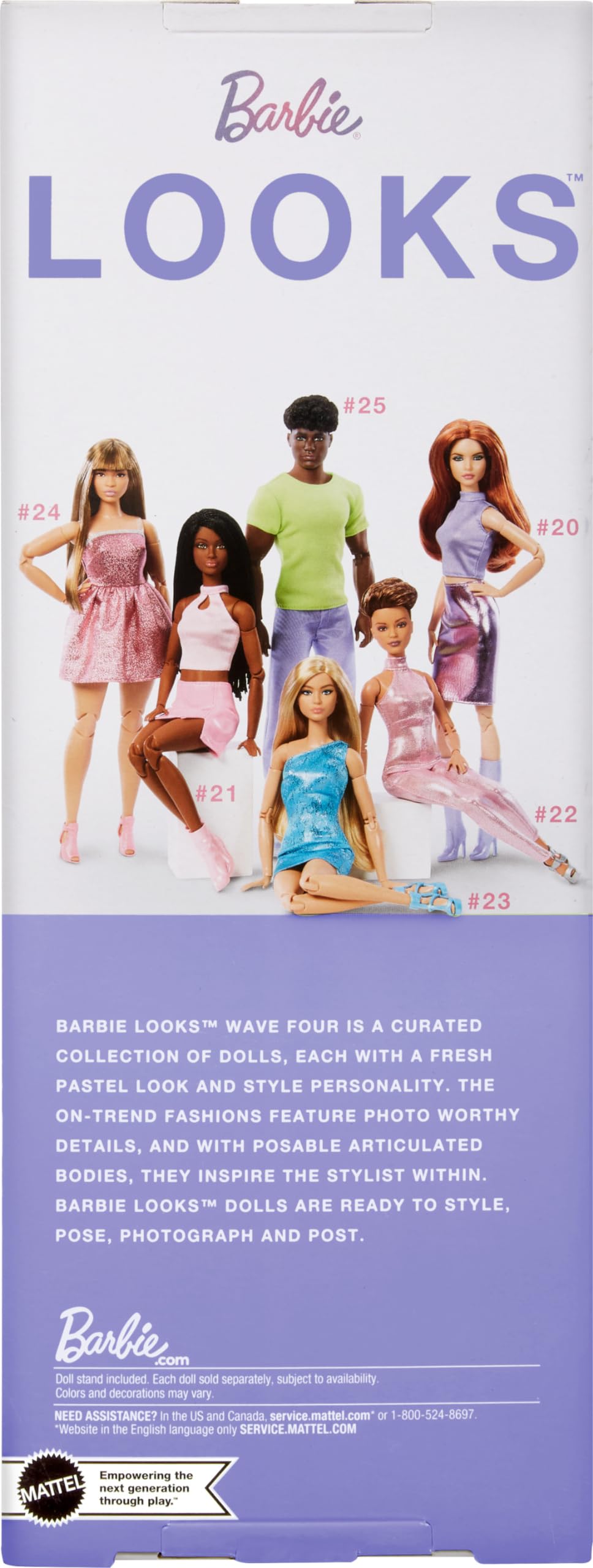 Foto 7 pulgar | Muñeca Barbie Looks, Número 24, Coleccionable, Con Cabello Castaño Y A La Moda - Venta Internacional.