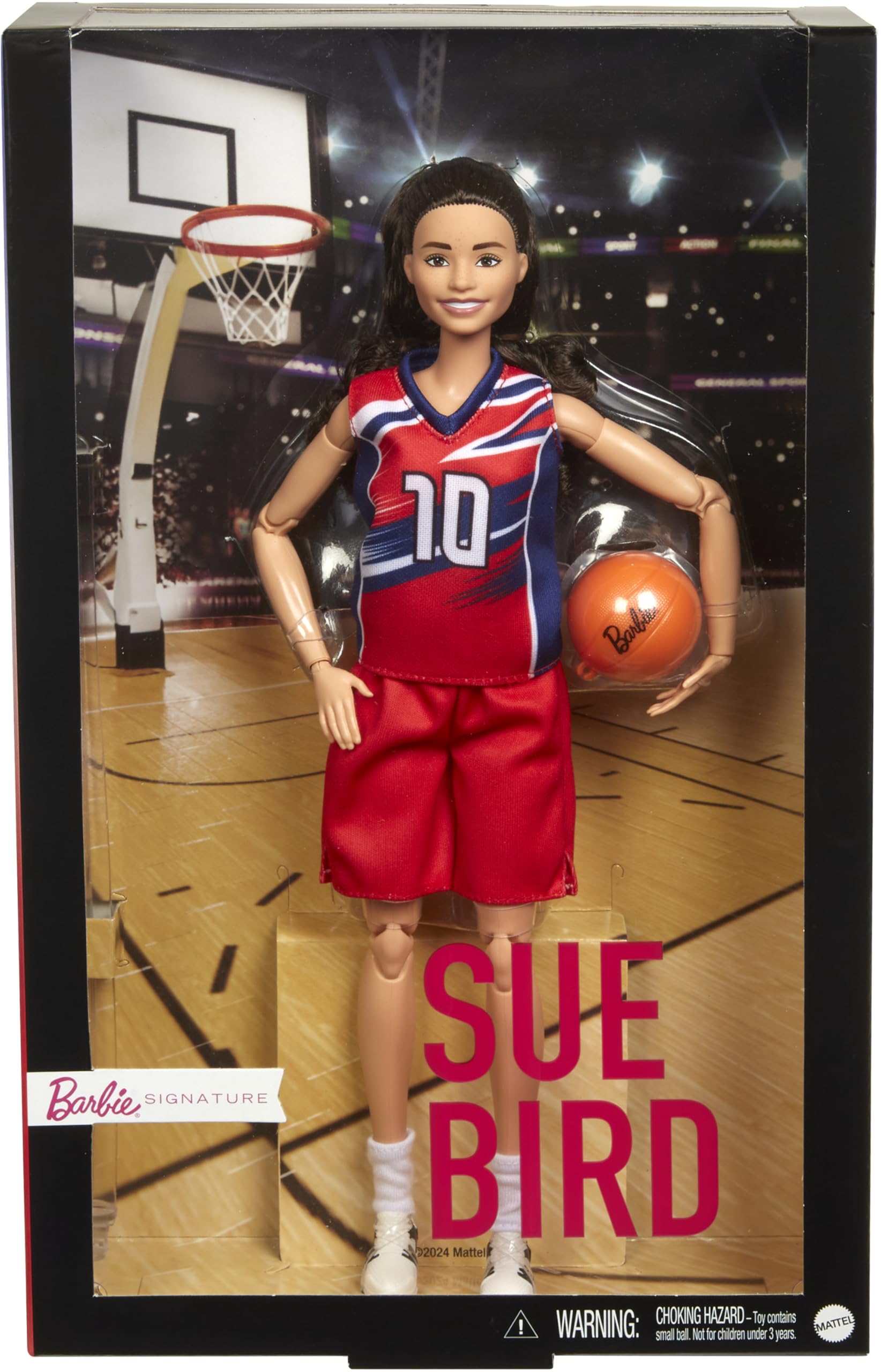 Foto 7 pulgar | Muñeca Barbie Signature Sue Bird Con Uniforme Número 10 Y Pelota De Baloncesto - Venta Internacional.
