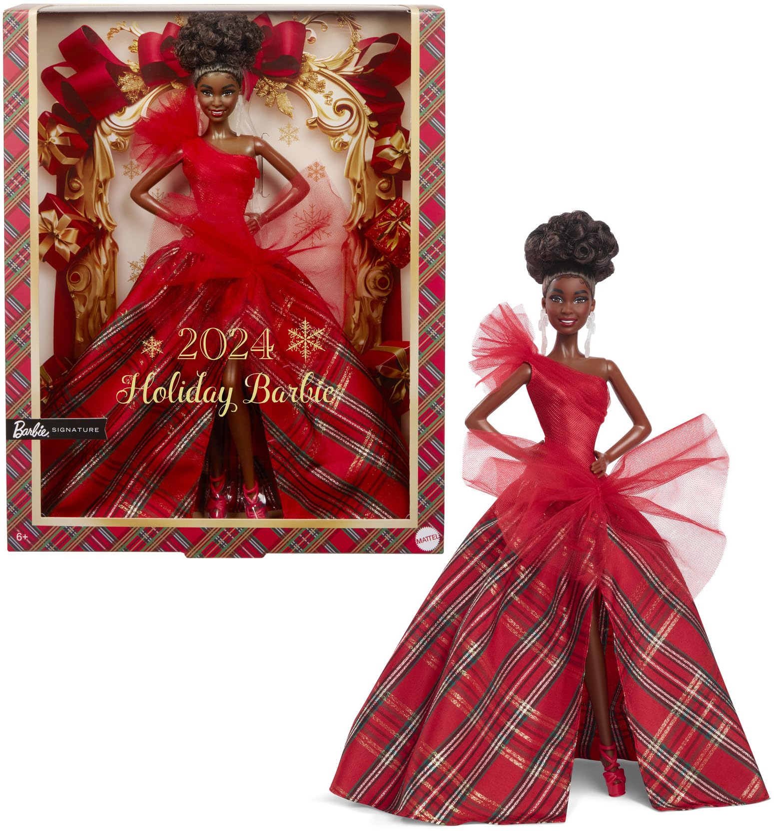 Foto 2 pulgar | Muñeca Moderna Barbie Signature Holiday 2024 Con Vestido A Cuadros - Venta Internacional.