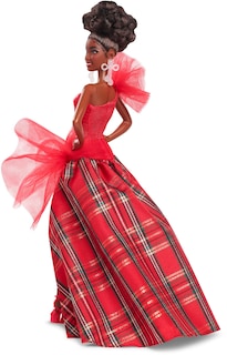 Foto 5 | Muñeca Moderna Barbie Signature Holiday 2024 Con Vestido A Cuadros - Venta Internacional.