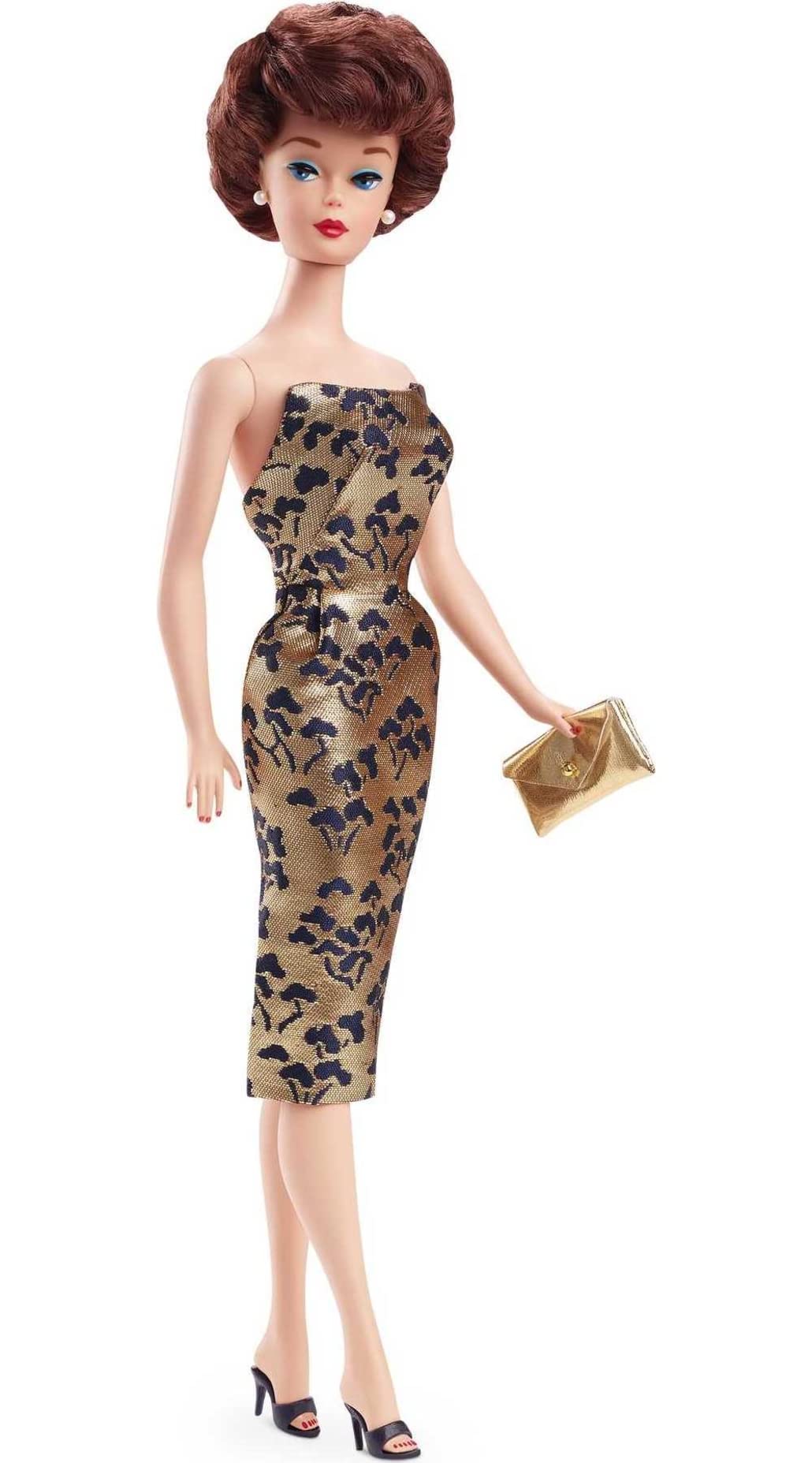 Muñeca Coleccionable Barbie 1961 Brownette Bubble Cut 60 Aniversario - Venta Internacional.