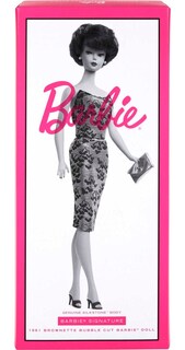 Foto 6 | Muñeca Coleccionable Barbie 1961 Brownette Bubble Cut 60 Aniversario - Venta Internacional.