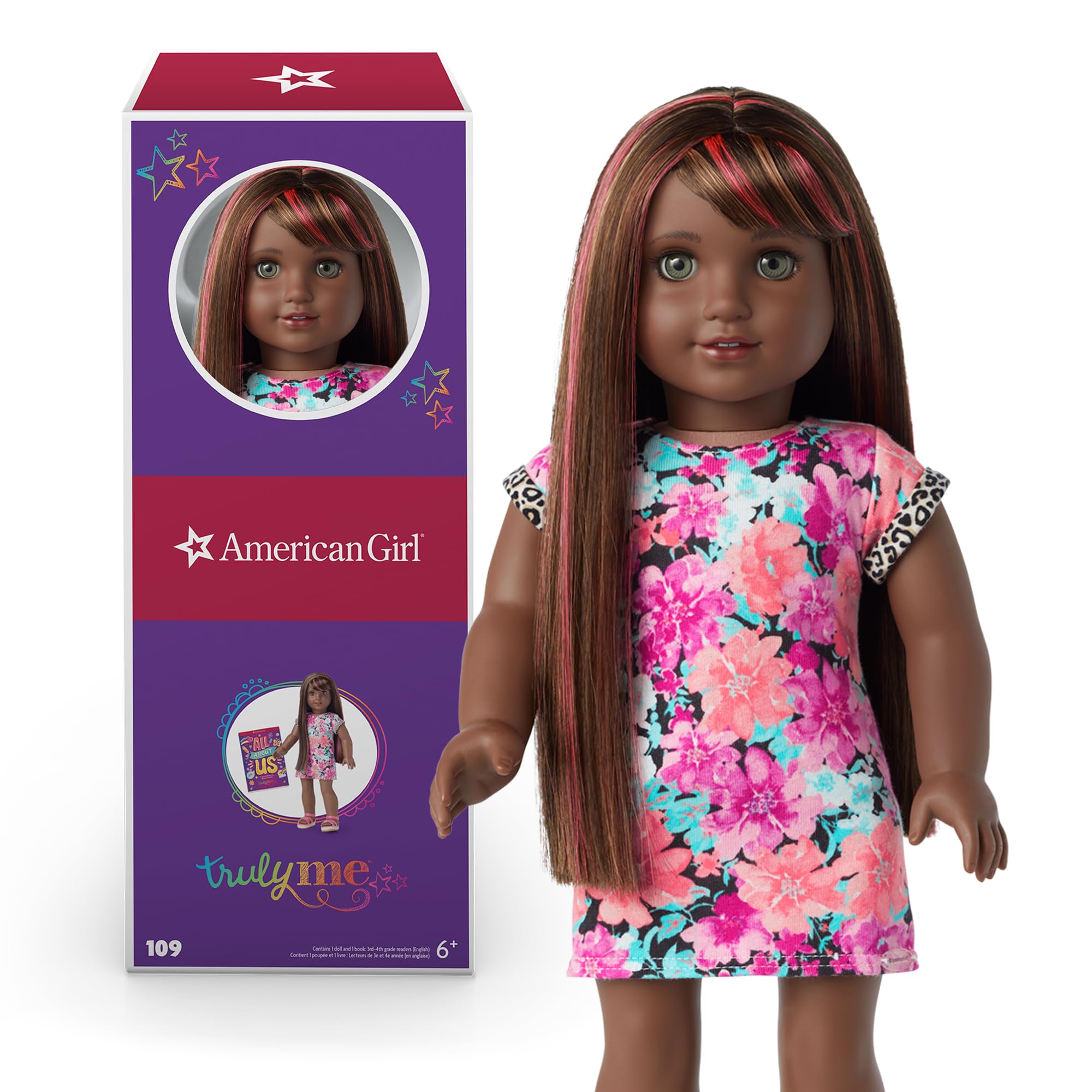 Foto 2 pulgar | Muñeca American Girl Truly Me #109 De 45 Cm Con Ojos Grises, Cabello Castaño - Venta Internacional.