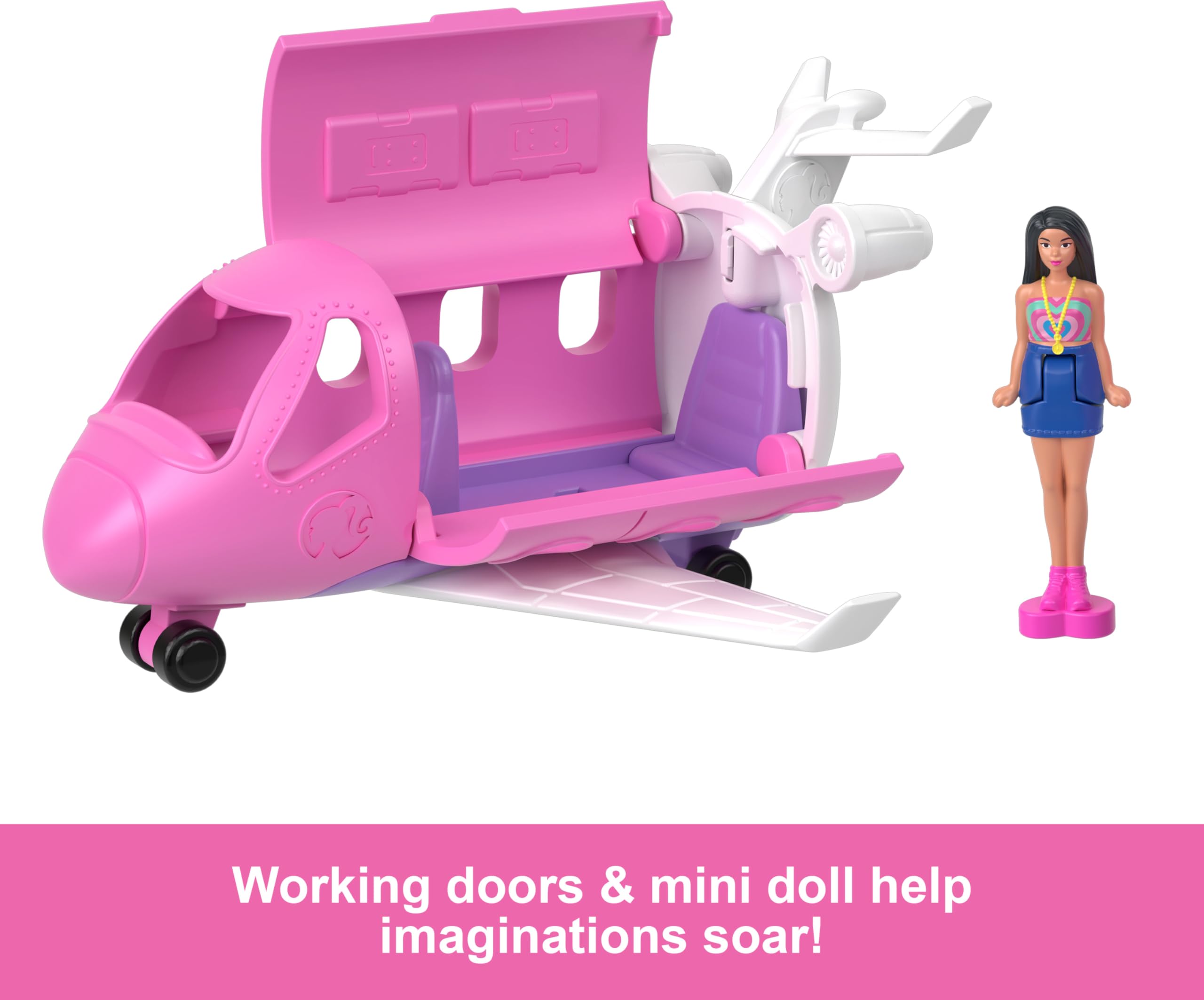 Foto 6 pulgar | Set De Juguetes Barbie Mini Barbieland Doll & Toy Vehicle With Dreamplane - Venta Internacional.