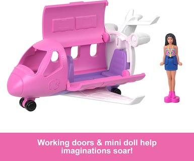 Foto 5 | Set De Juguetes Barbie Mini Barbieland Doll & Toy Vehicle With Dreamplane - Venta Internacional.