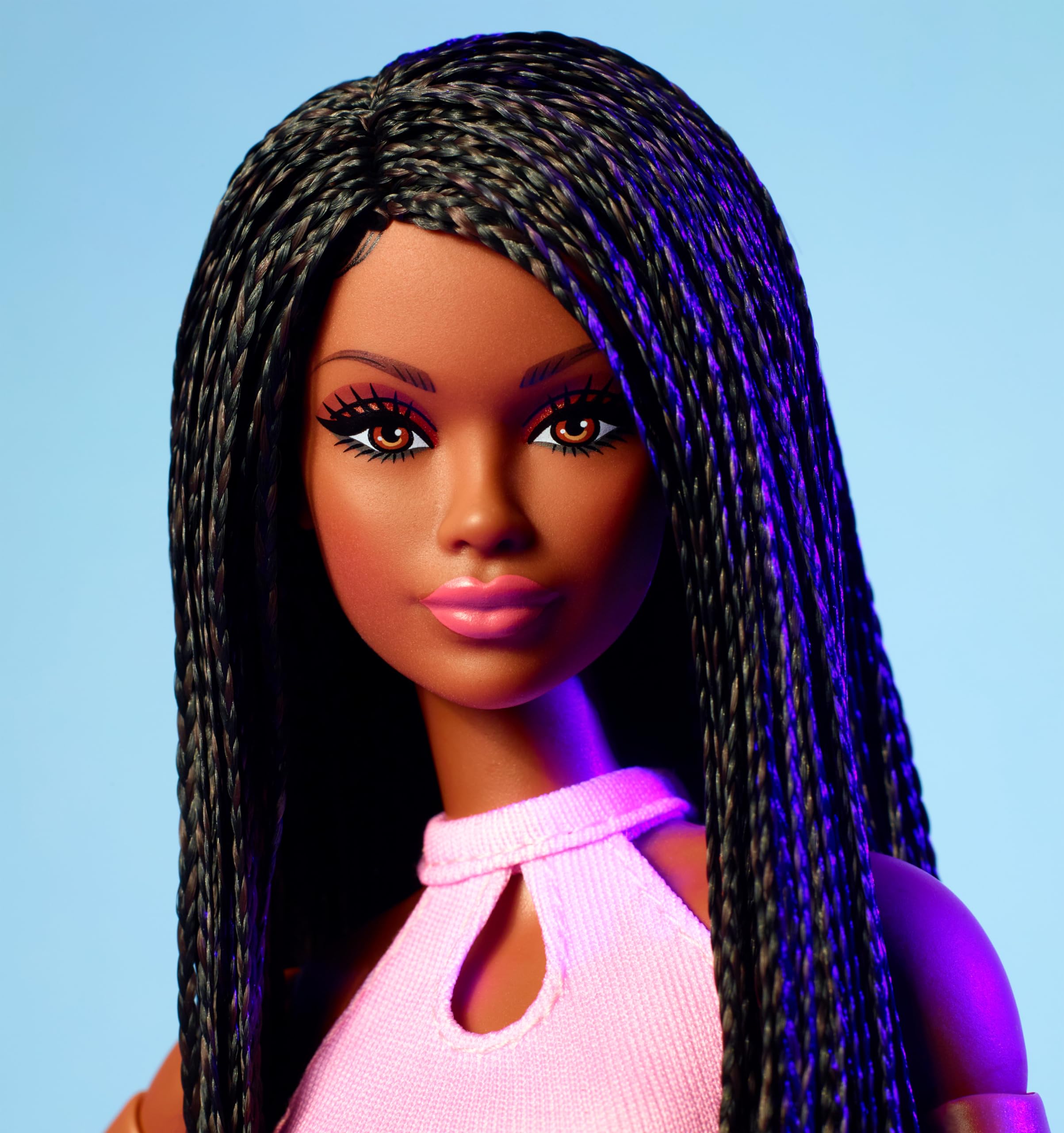 Foto 4 pulgar | Muñeca Barbie Looks Coleccionable Número 21 Con Trenzas Negras Y2k - Venta Internacional.