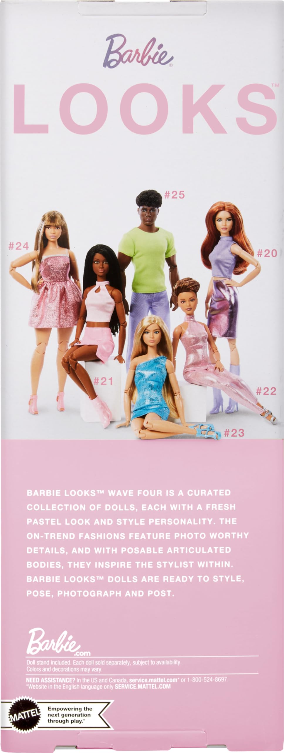 Foto 6 | Muñeca Barbie Looks Coleccionable Número 21 Con Trenzas Negras Y2k - Venta Internacional.