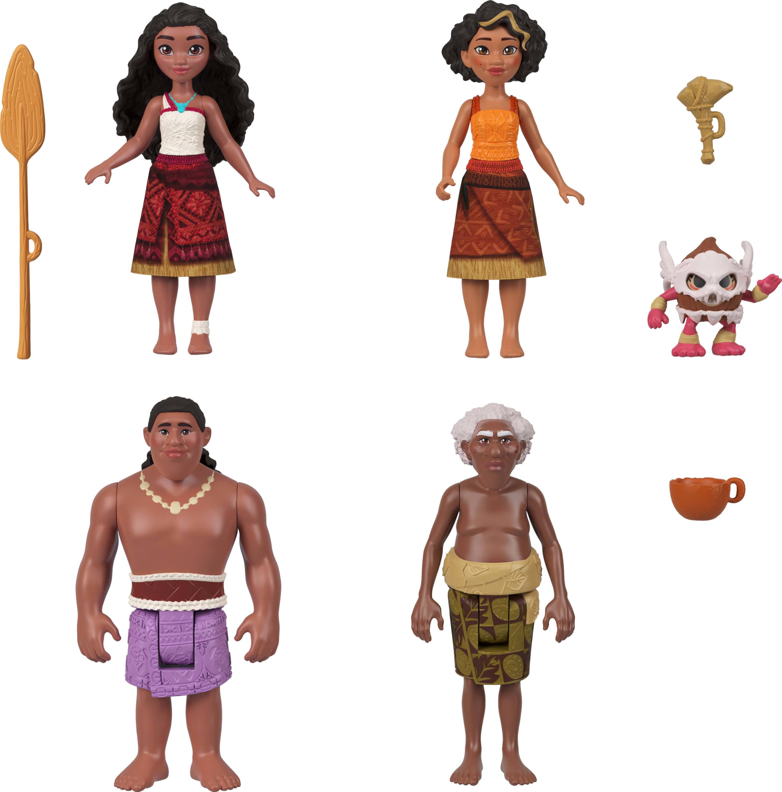 Foto 5 pulgar | Playset Mattel Disney Moana 2 Moana's Canoe Crew Con 5 Muñecas - Venta Internacional.