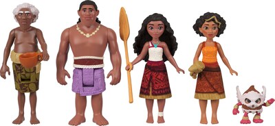 Foto 6 | Playset Mattel Disney Moana 2 Moana's Canoe Crew Con 5 Muñecas - Venta Internacional.