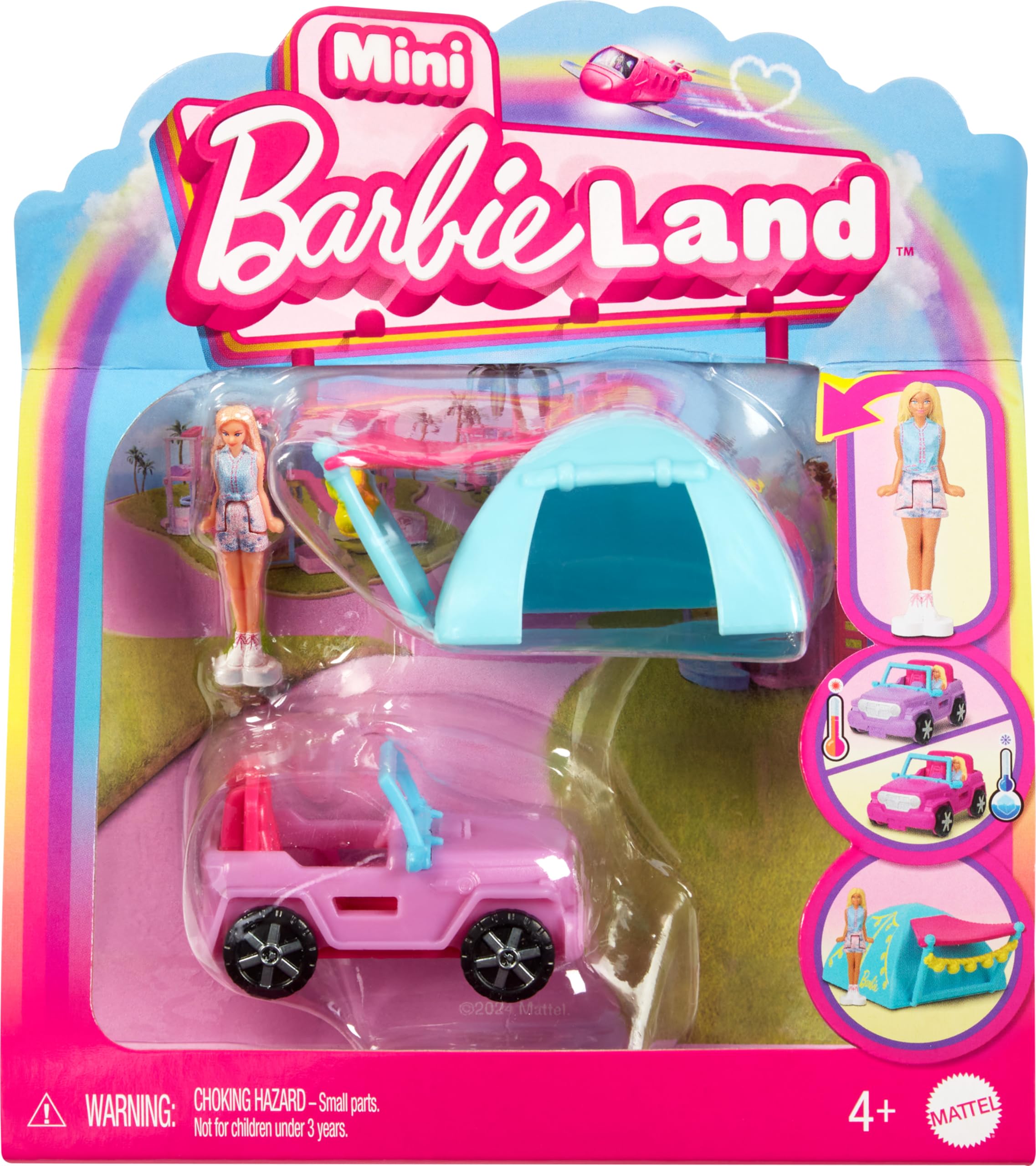 Foto 2 pulgar | Set De Juguetes Barbie Mini Barbieland Para Muñeca Y Vehículo De Juguete Con Tienda De Campaña - Venta Internacional.