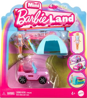 Foto 1 | Set De Juguetes Barbie Mini Barbieland Para Muñeca Y Vehículo De Juguete Con Tienda De Campaña - Venta Internacional.