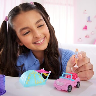 Foto 2 | Set De Juguetes Barbie Mini Barbieland Para Muñeca Y Vehículo De Juguete Con Tienda De Campaña - Venta Internacional.