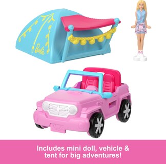 Foto 5 | Set De Juguetes Barbie Mini Barbieland Para Muñeca Y Vehículo De Juguete Con Tienda De Campaña - Venta Internacional.