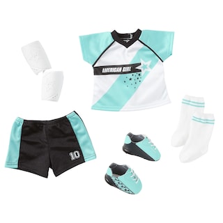 Foto 3 | Muñeca American Girl Truly Me De 18 Pulgadas Con Set Escolar Y De Fútbol - Venta Internacional.