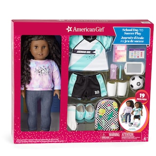Foto 5 | Muñeca American Girl Truly Me De 18 Pulgadas Con Set Escolar Y De Fútbol - Venta Internacional.