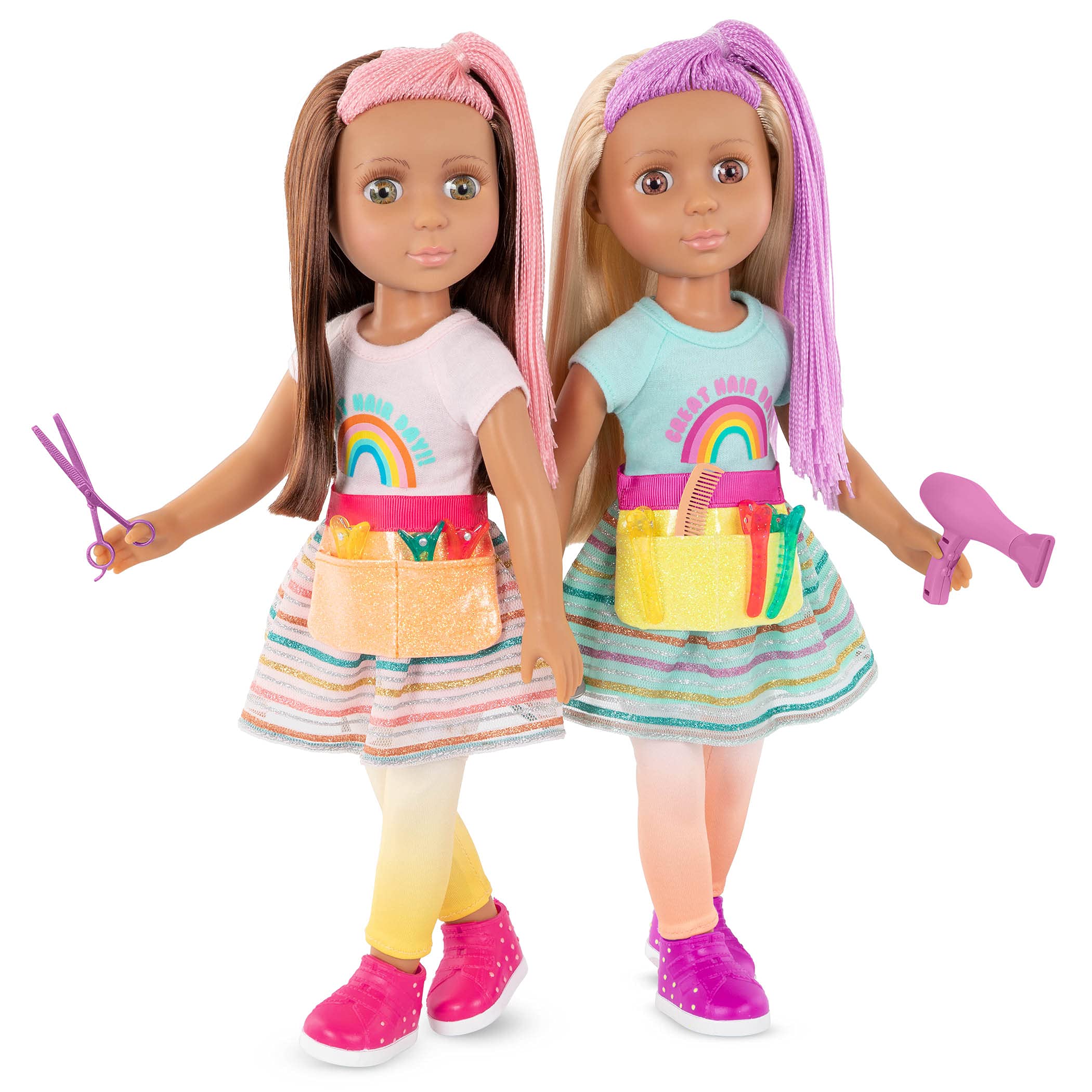 Foto 6 pulgar | Peluquería Lara Para Niñas Doll Glitter De 14 Pulgadas Con Accesorios Para Más De 3 - Venta Internacional.