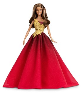 Foto 1 | Muñeca Barbie Para Las Vacaciones De 2016 Con Falda Roja Brillante En Degradado - Venta Internacional.