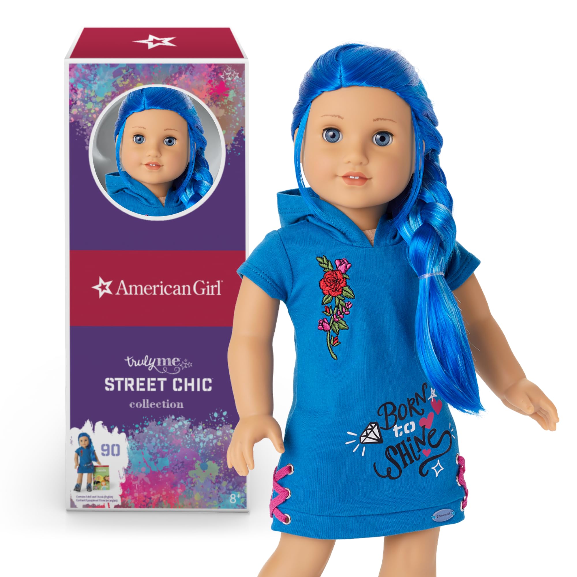 Foto 2 pulgar | Muñeca American Girl Truly Me #90 De 18 Pulgadas Con Ojos Azules Y Vestido - Venta Internacional.