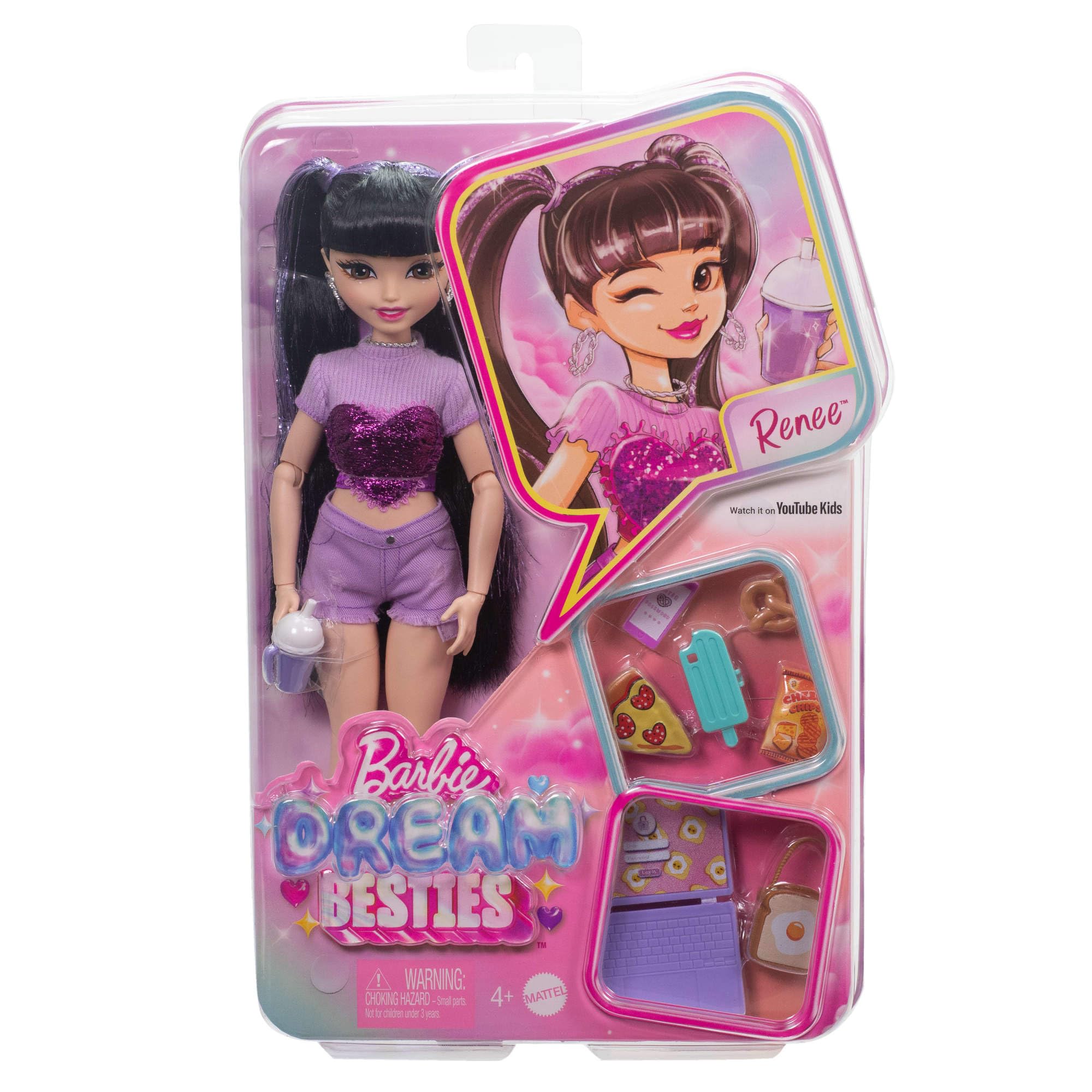 Foto 7 pulgar | Muñeca Barbie Dream Besties Renee con Accesorios-Venta Internacional