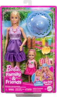 Foto 6 | Playset De Picnic Para Familiares Y Amigos De Barbie Con Muñecas De Moda - Venta Internacional.