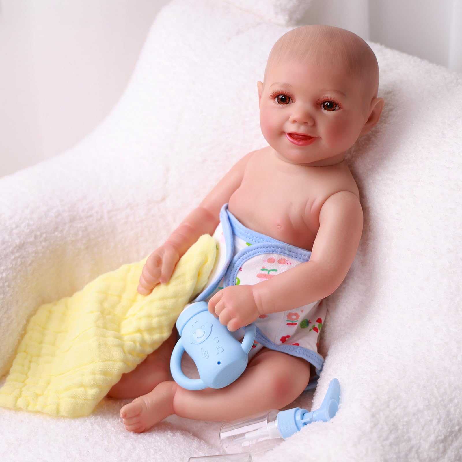 Foto 6 pulgar | Set De Baño Baby Doll Babeside Para 30-50 Cm Con Toalla, 16 Piezas De Regalo - Venta Internacional.