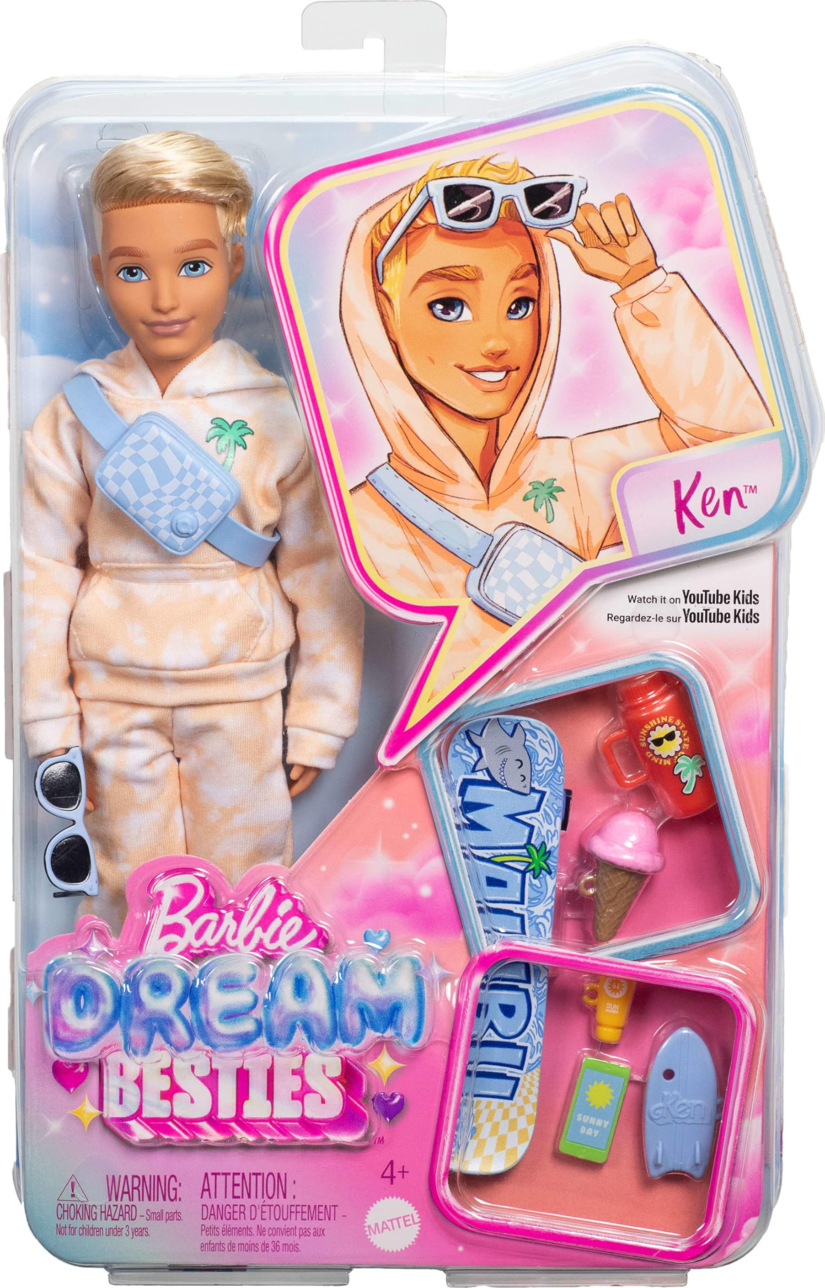Foto 7 pulgar | Muñeca De Moda Barbie Dream Besties Ken Con Accesorios - Venta Internacional.