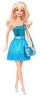 Foto 1 | Muñeca Barbie Glitz Con Vestido Azul - Venta Internacional.