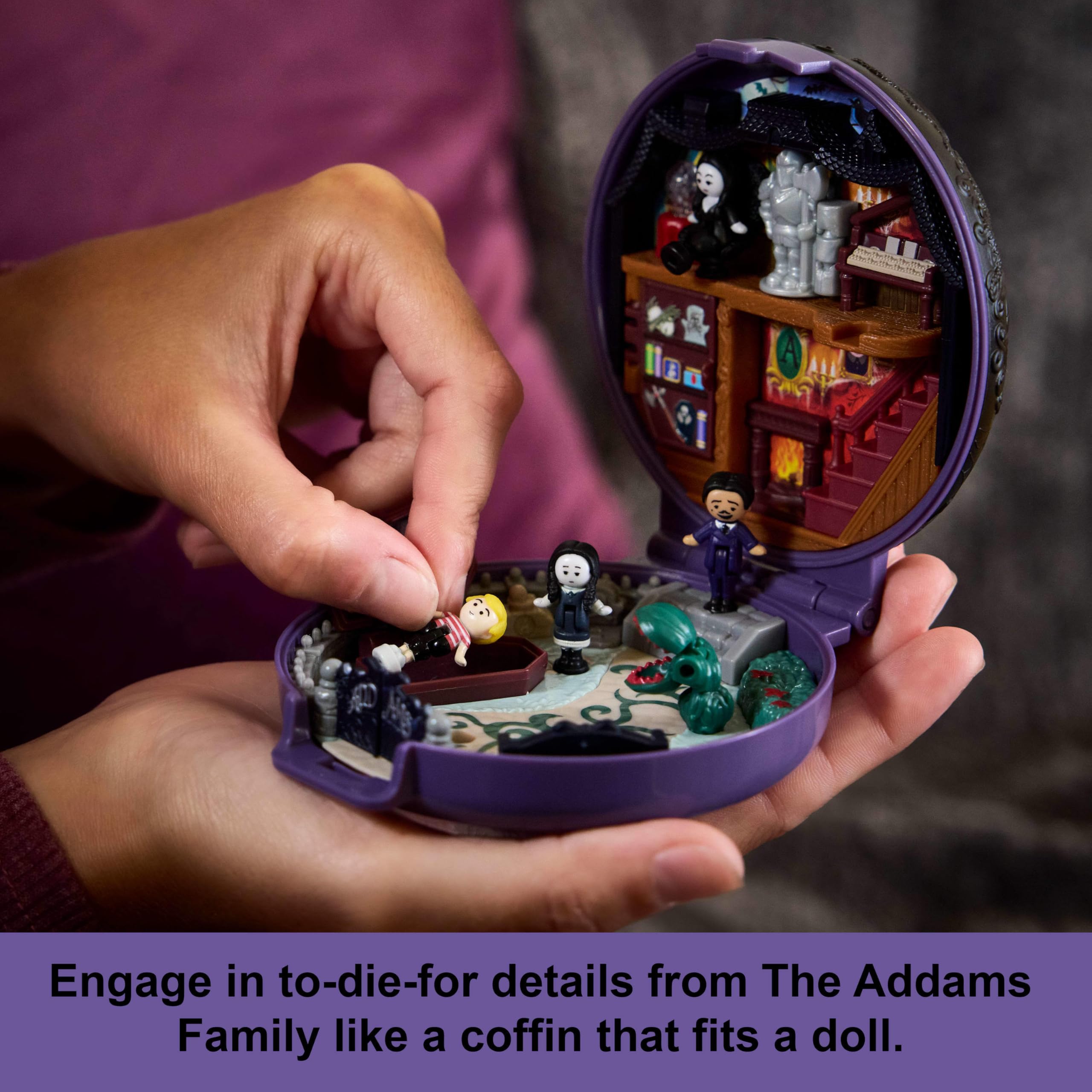 Foto 4 pulgar | Playset Polly Pocket Collector The Addams Family Con Muñecas - Venta Internacional.