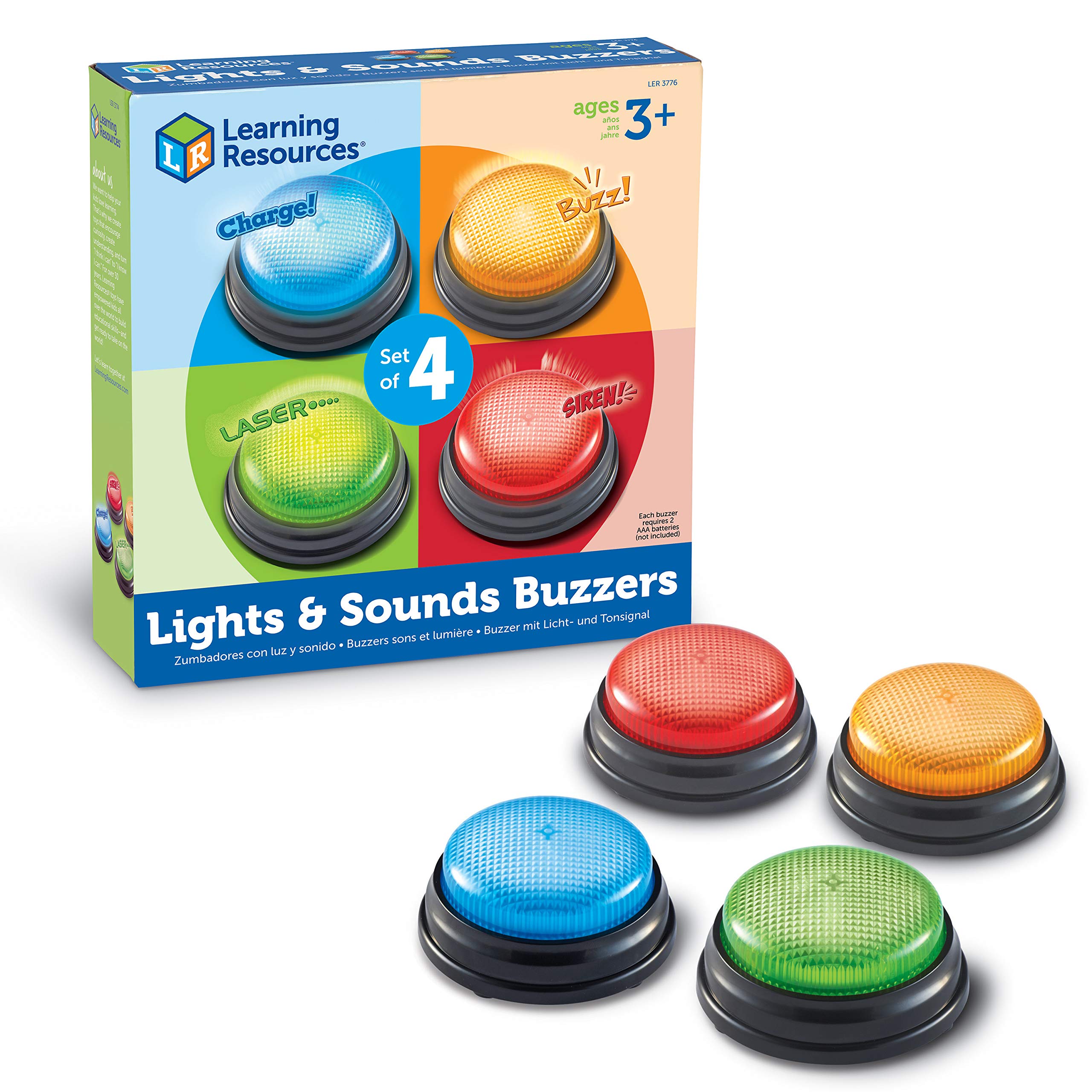 Juego De 4 Zumbadores Con Luces Y Sonidos De Toy Learning Resources - Venta Internacional.