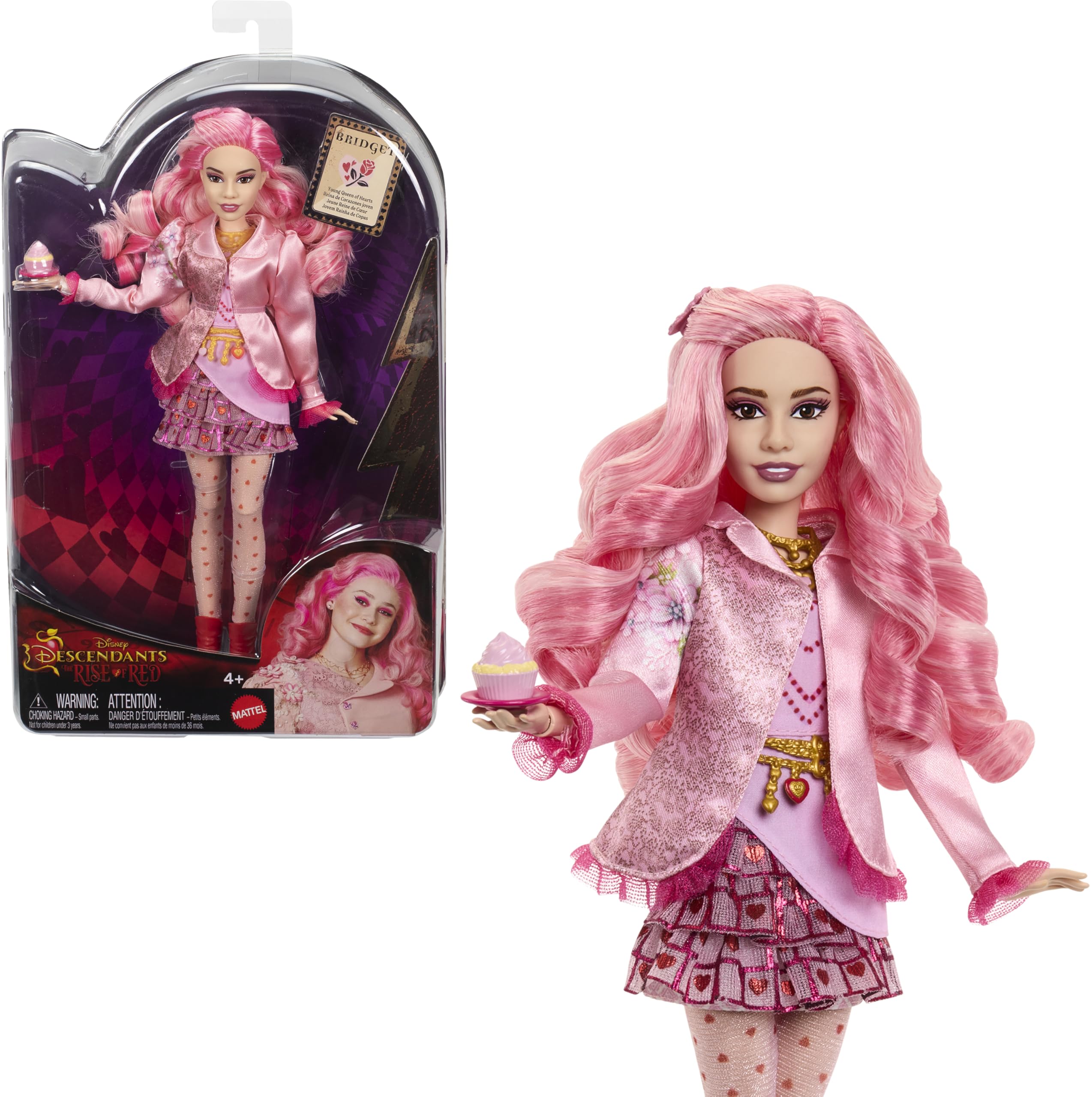 Foto 2 pulgar | Muñeca de Moda Mattel Disney Descendants Bridget Queen Of Hearts - Venta Internacional