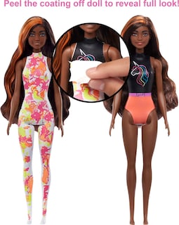 Foto 3 | Muñeca Barbie Color Reveal Totally Neon Fashions- Venta Internacional
