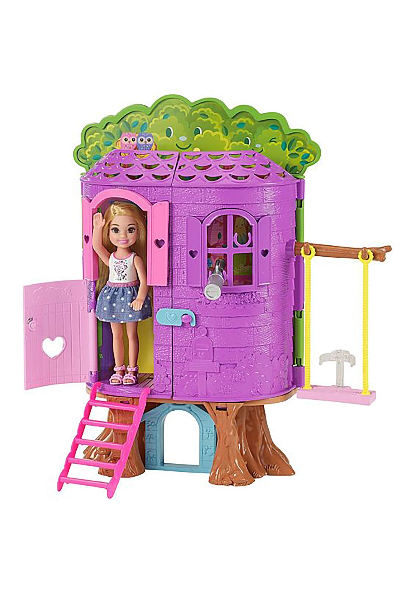 Foto 2 pulgar | Dollhouse Play Barbie Chelsea Treehouse Con 5 Zonas De Diversión - Venta Internacional.