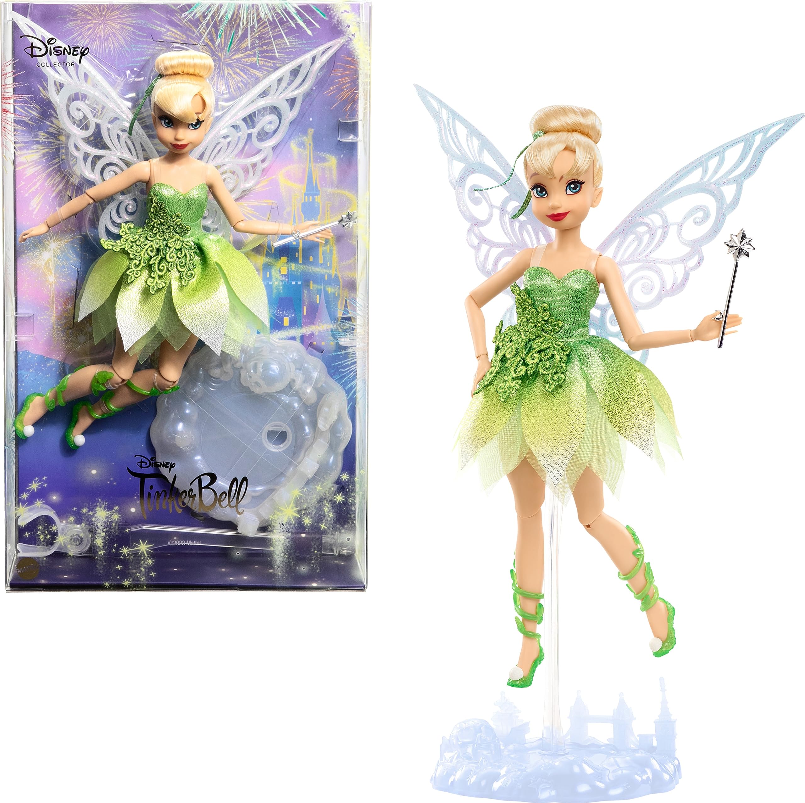 Muñeca De Coleccionista Mattel Disney Tinker Bell Con Alas Peter Pan - Venta Internacional.