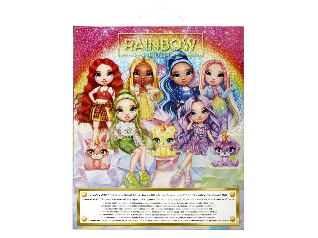 Foto 8 pulgar | Muñeca Moderna Rainbow High Skyler Azul Con Limo Y Mascota De 28 Cm - Venta Internacional.