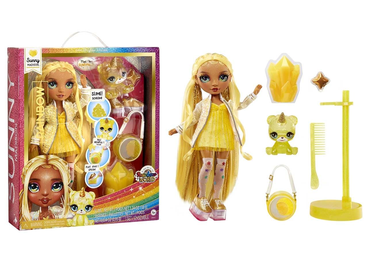 Foto 1 | Muñeca Moderna Rainbow High Sunny Con Limo Y Mascota De 28 Cm Con Acc - Venta Internacional.