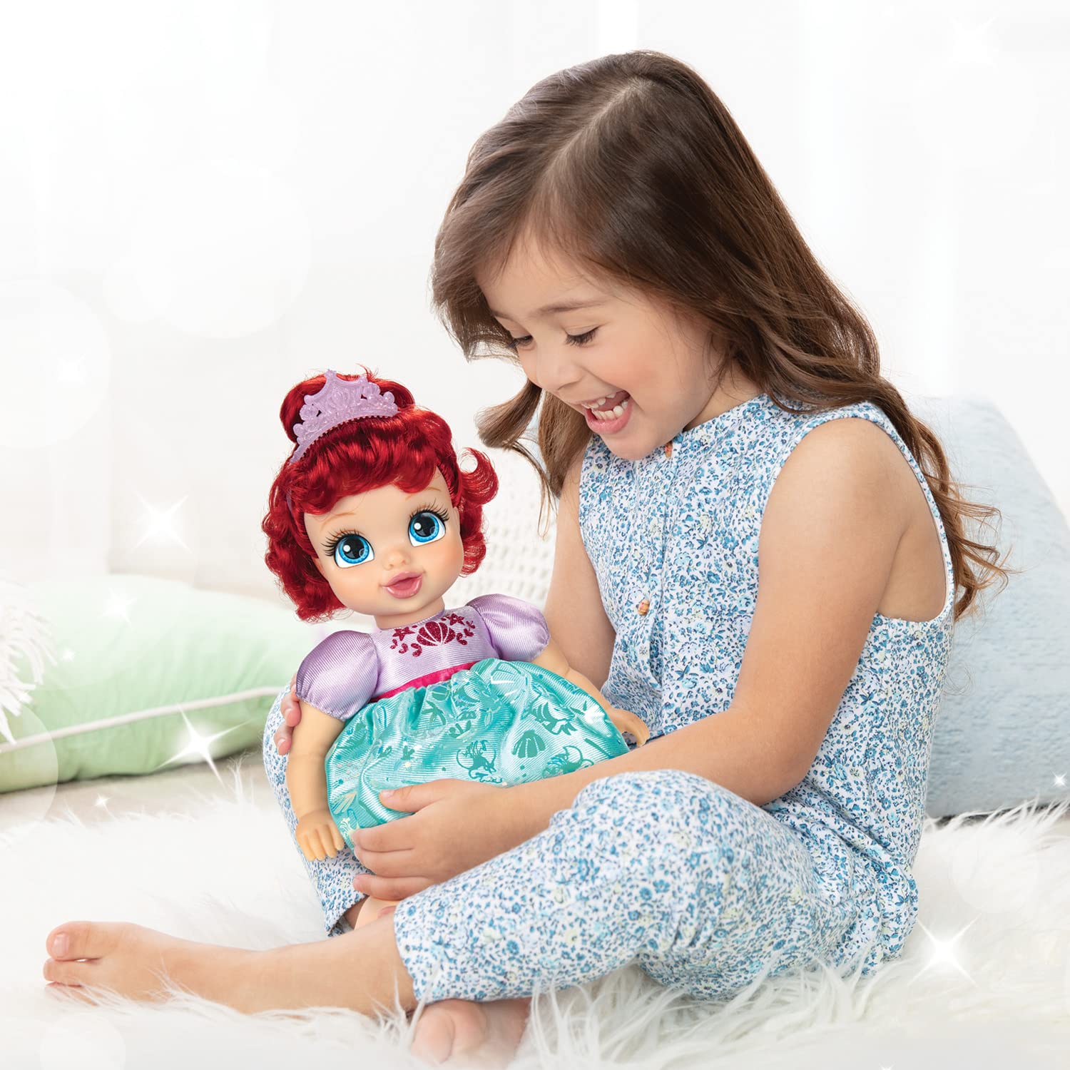 Foto 3 pulgar | Muñeca Ariel De La Princesa Disney Con Biberón Y Tiara De Más De 2 Años - Venta Internacional.