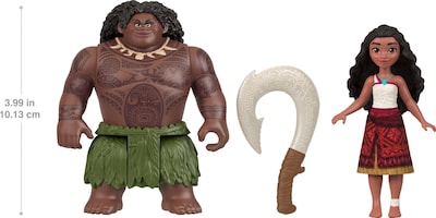 Foto 2 | Toy Mattel Disney Moana & Maui Ocean Adventures, Paquete De 2 - Venta Internacional.