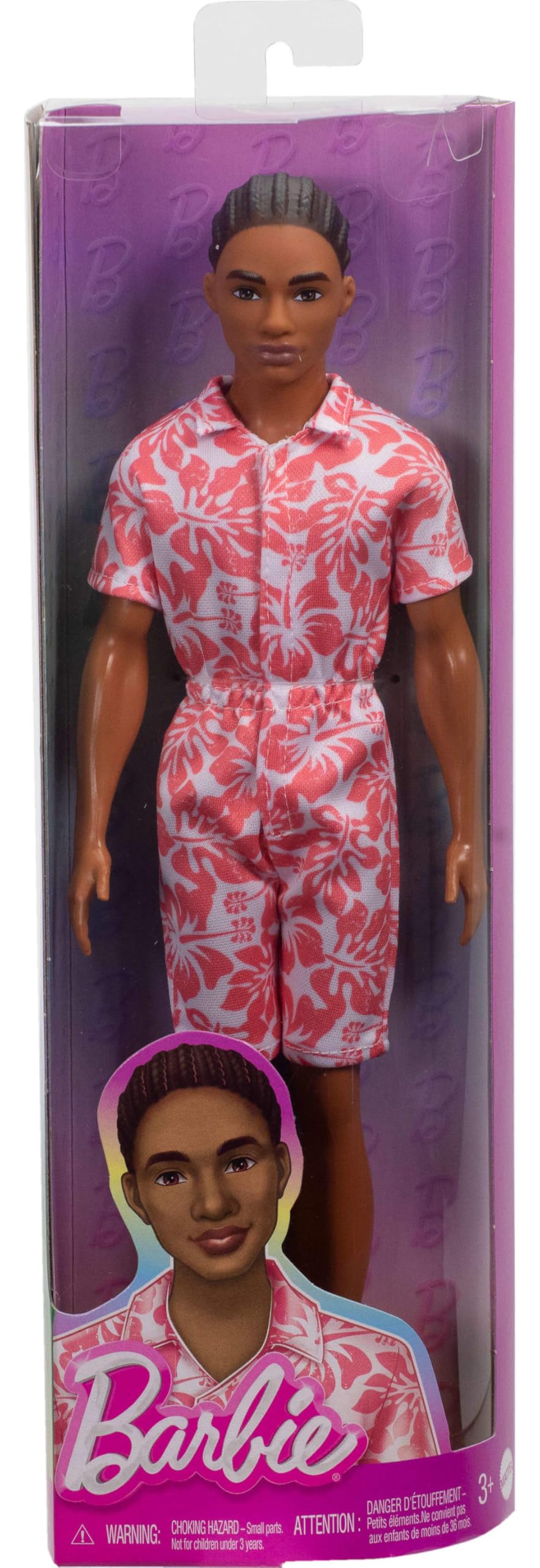 Foto 6 | Muñeco Barbie Fashionistas Ken #235 con Mono Coral - Venta Internacional