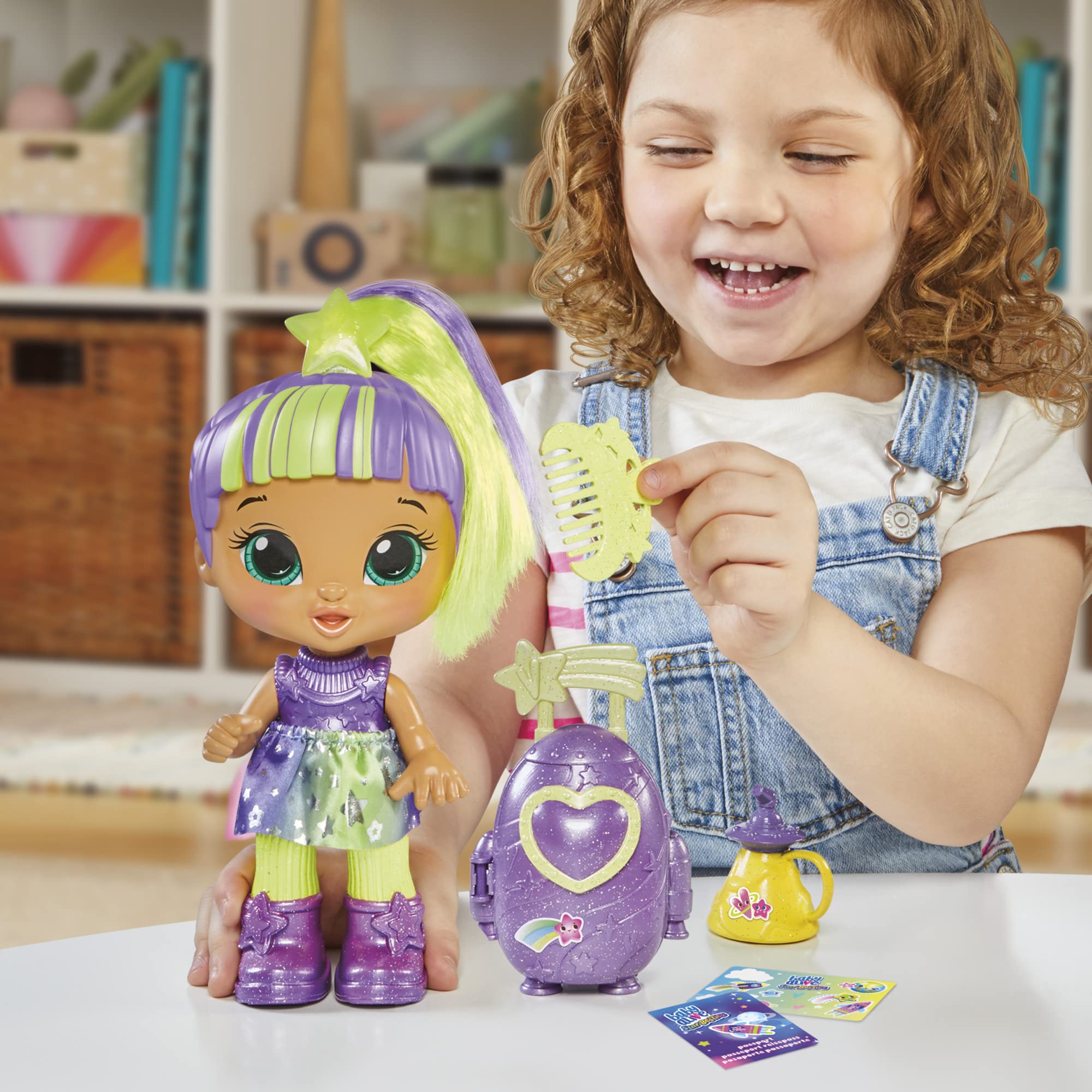Foto 5 | Muñeca Baby Alive Star Besties Lovely Luna De 20 Cm Con Acceso. - Venta Internacional.