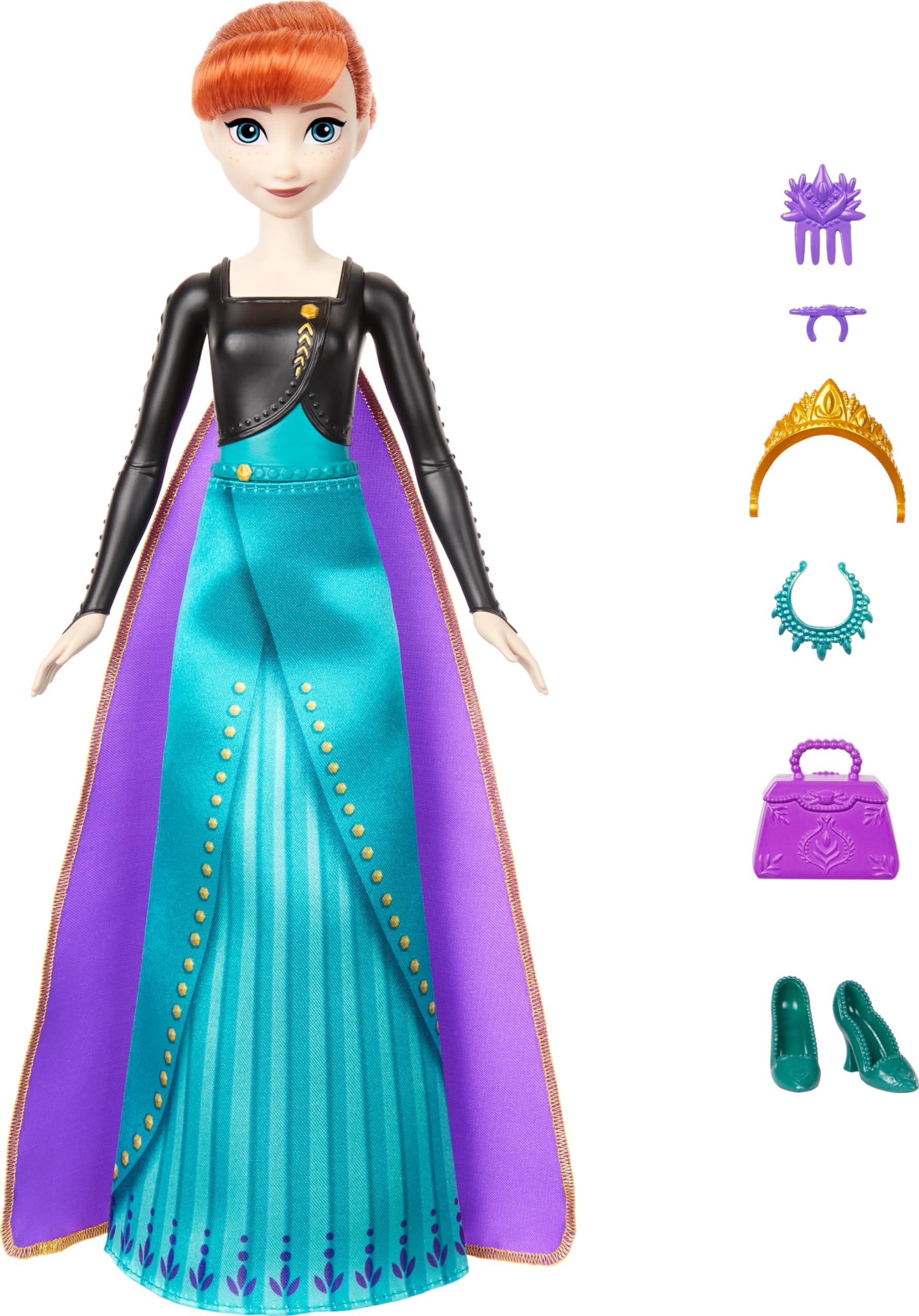 Foto 7 pulgar | Muñeca Mattel Disney Frozen Anna con 11 Sorpresas - Venta Internacional
