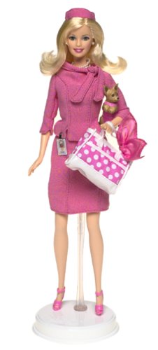 Foto 2 pulgar | Muñeca Barbie Rubia Elle Woods Legally Blonde 2 Rojas Blancas - Venta Internacional