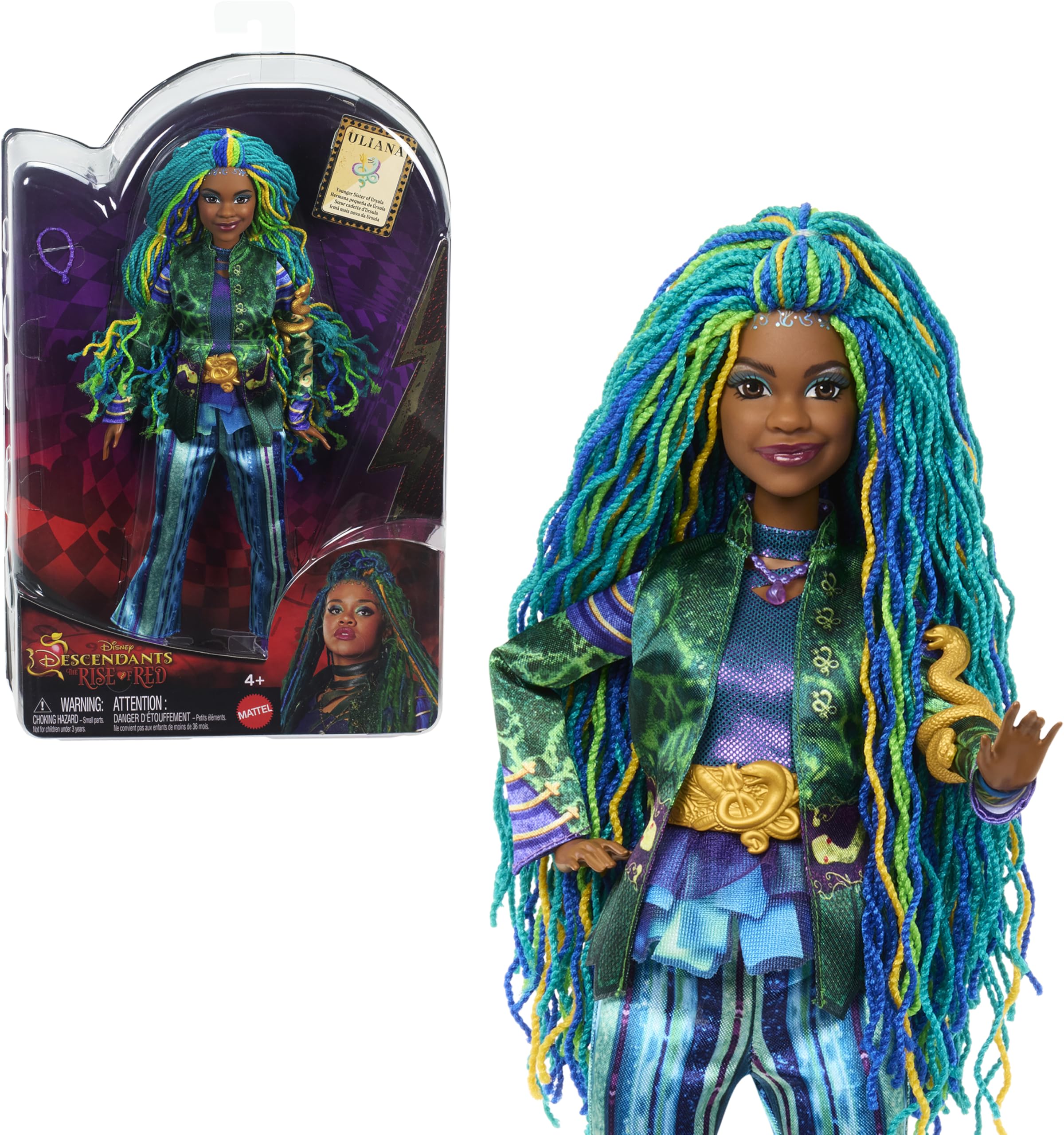 Foto 2 pulgar | Muñeca De Moda Mattel Disney Descendants Uliana Con Ropa - Venta Internacional.
