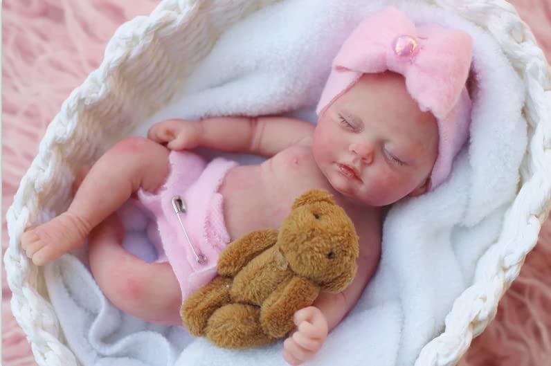 Foto 1 | Muñeca Reborn En Miniatura Mire & Mire De 7 Pulgadas Con Accesorios De Alimentación - Venta Internacional.