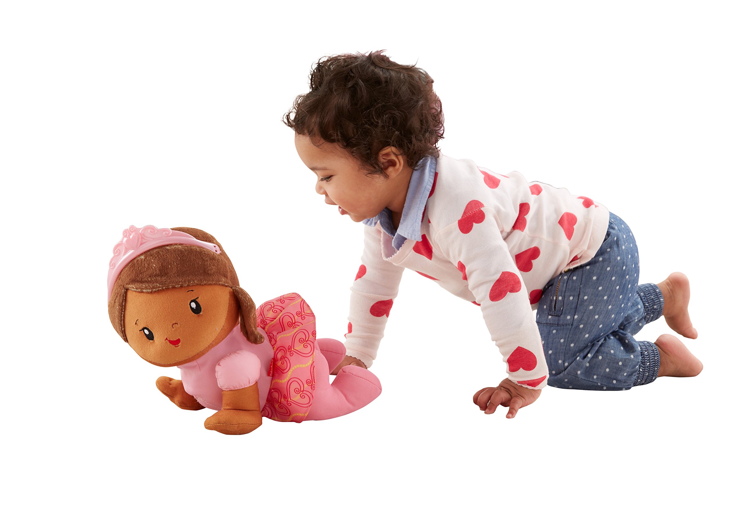 Foto 3 pulgar | Muñeca Fisher-price Princess Mommy Touch 'n Crawl Afroamericana - Venta Internacional.