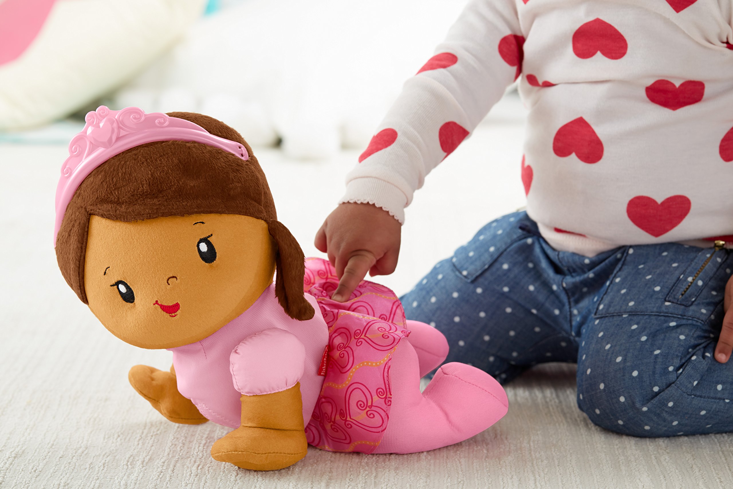 Foto 4 pulgar | Muñeca Fisher-price Princess Mommy Touch 'n Crawl Afroamericana - Venta Internacional.