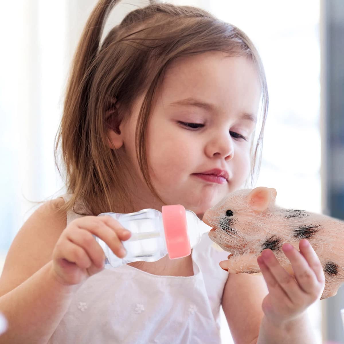 Foto 4 pulgar | Muñeca De Silicona Con Forma De Cerdo, Pequeña, Suave Y Realista, Con Accesorios - Venta Internacional.